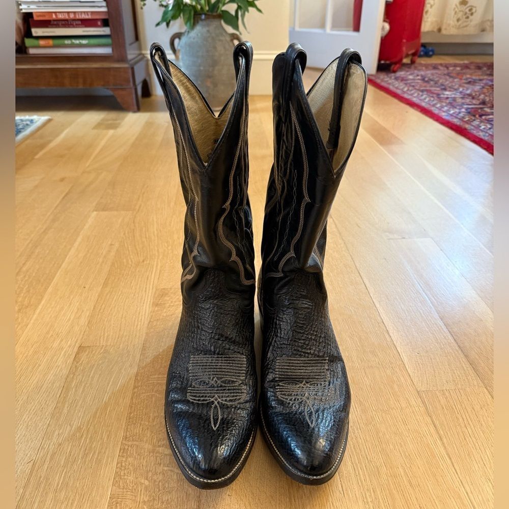 Men's Black Western Boots